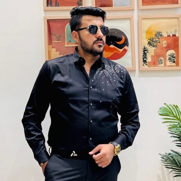 Men’s Premium Embellished Designer Shirt