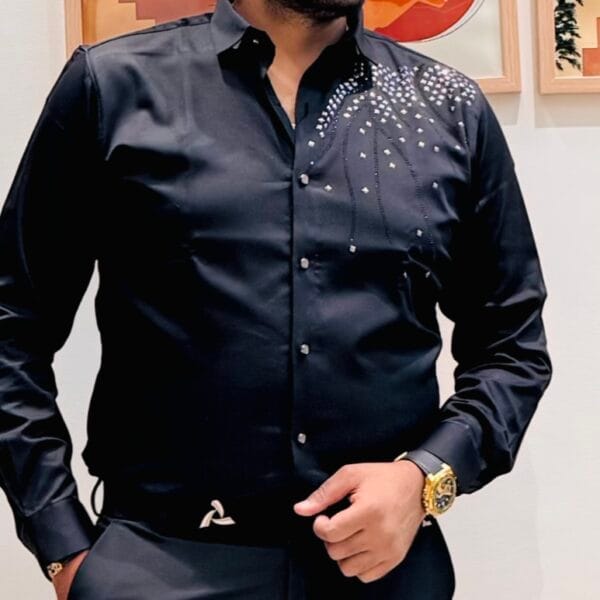 Men’s Premium Embellished Designer Shirt