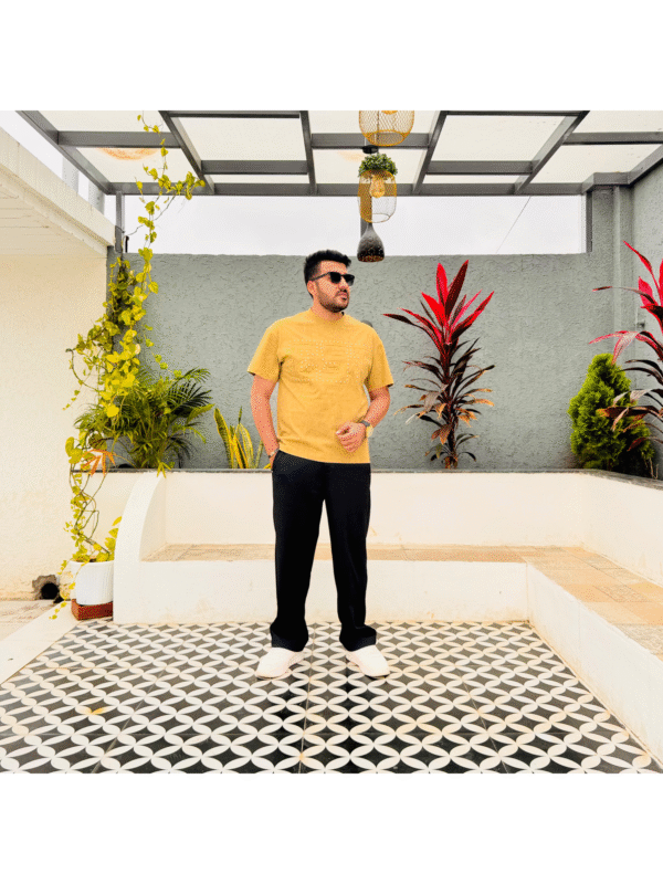 Men’s Embellished Graphic T-Shirt – Casual Designer Wear