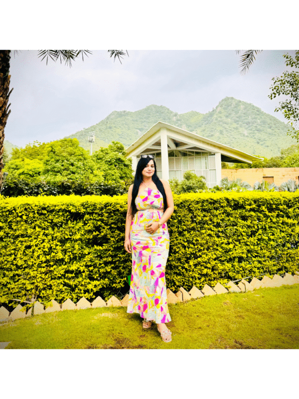 The Multi-Color Cutout Dress