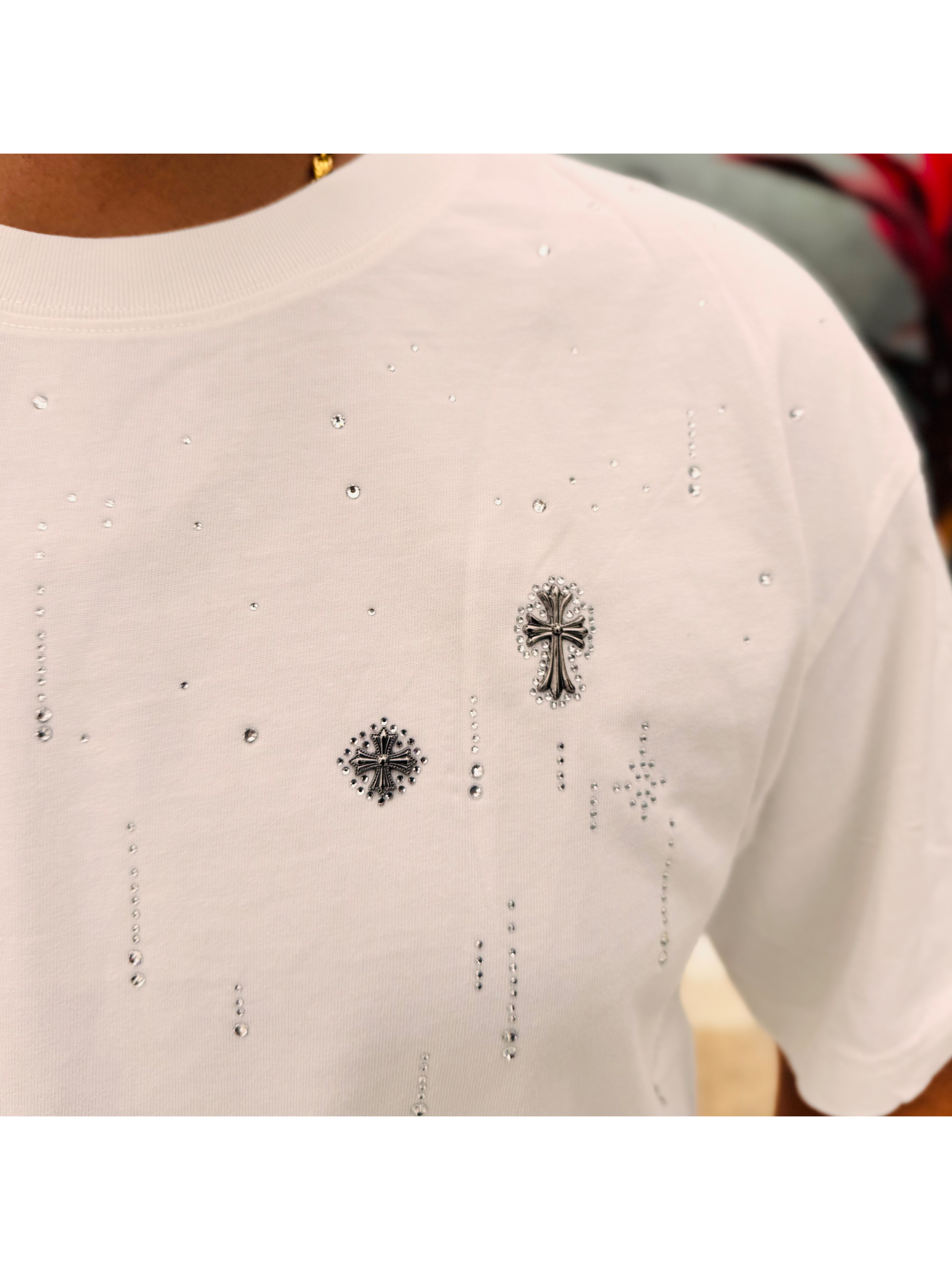 Untitled 7 Men’s Rhinestone (SiroSki Work) T-Shirt – Designer Casual Streetwear