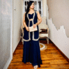 The Navy Blue Sharara Set